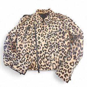 Ralph Lauren Purple Label Women’s Bevelyn Leopard-Print Haircalf Jacket